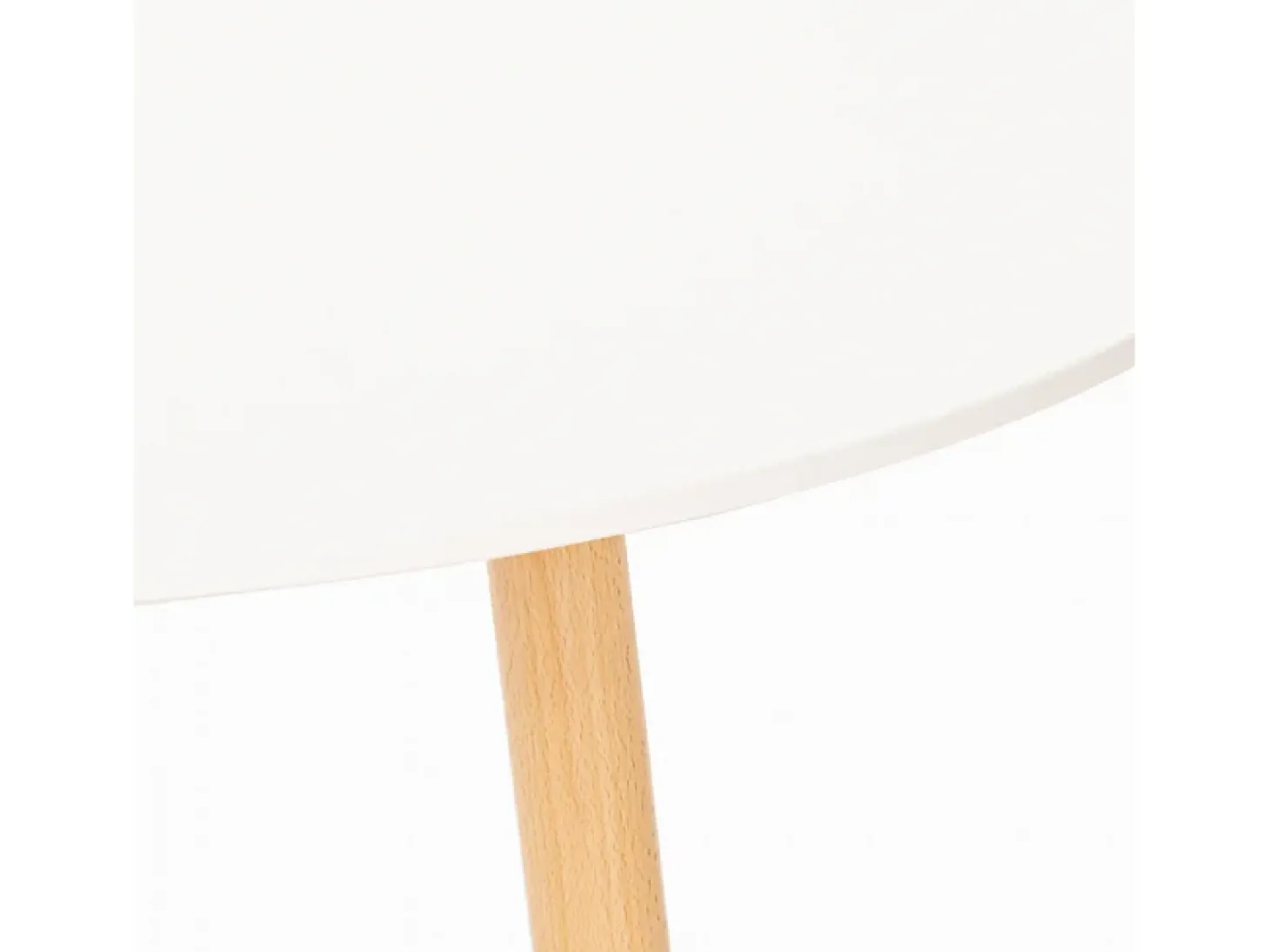Mesa de madera redonda diseño madera 100cm cocina bar restaurante Moss - Blanco