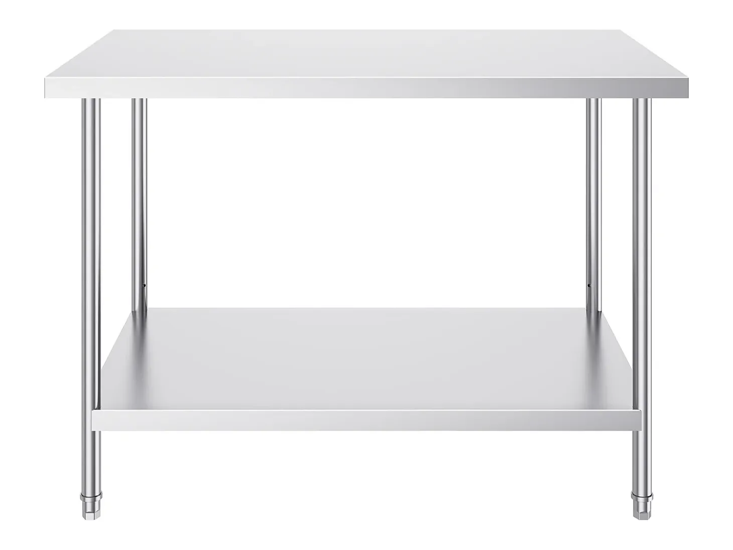 Mesa de Preparación de Acero Inoxidable SucceBuy, 762 x 1219 x 864 mm, Estación de Trabajo Comercial para Alimentos