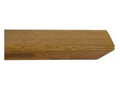 Mesa de roble macizo nudoso, marco de cristal, 250x100 cm - PARIOLI