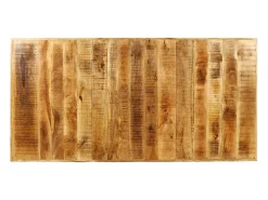 Mesa de salón comedor de madera maciza de mango rugosa 180 cm