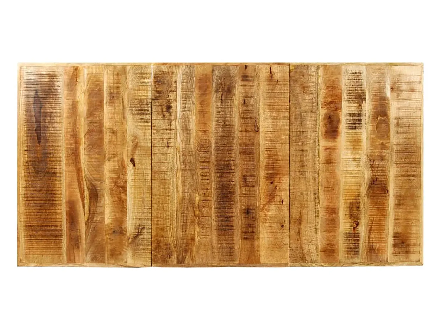 Mesa de salón comedor de madera maciza de mango rugosa 180 cm