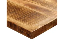 Mesa de salón comedor de madera maciza de mango rugosa 180 cm