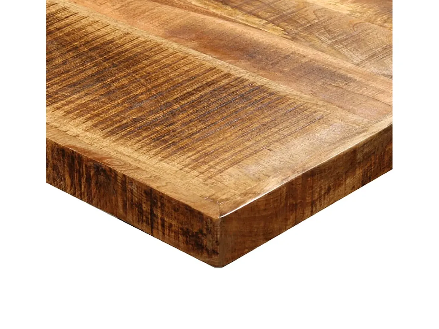 Mesa de salón comedor de madera maciza de mango rugosa 180 cm