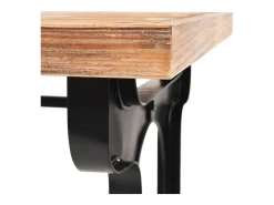 Mesa de salón comedor en madera maciza de abeto 122x65x82 cm