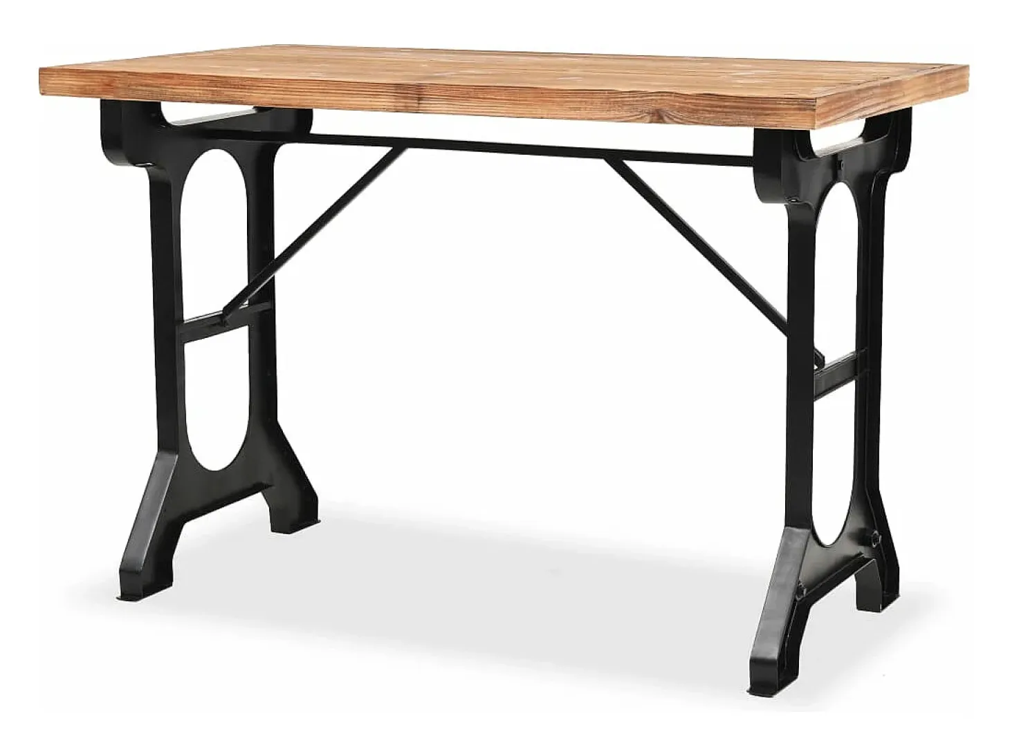Mesa de salón comedor en madera maciza de abeto 122x65x82 cm