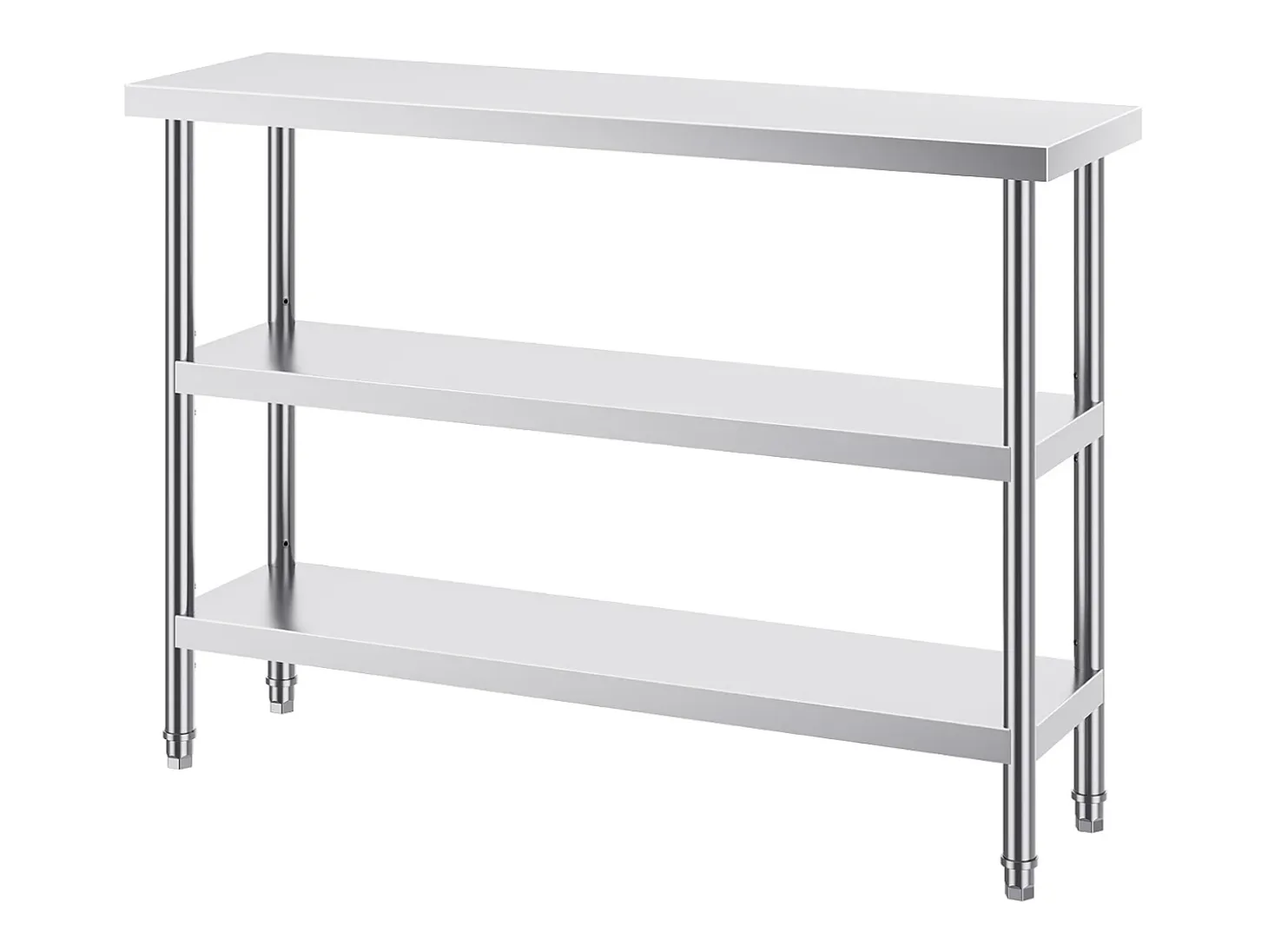 Mesa de Trabajo Cocina SucceBuy 35,6x121,9 cm, Mesa de Trabajo de Cocina Comercial en Acero Inoxidable