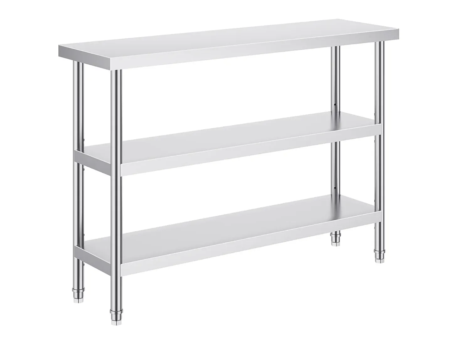 Mesa de Trabajo Cocina SucceBuy 35,6x121,9 cm, Mesa de Trabajo de Cocina Comercial en Acero Inoxidable