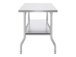 Mesa de Trabajo Cocina SucceBuy, 122 x 76,2 cm, Mesa de Preparación Comercial Plegable, para Cocina en el Hogar, Restaurante, Garaje
