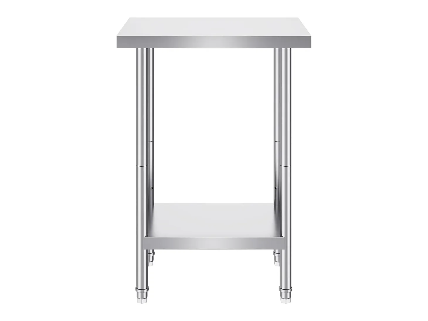 Mesa de Trabajo de Acero Inoxidable SucceBuy, 61 x 45,7 x 86,4 cm, Estación de Trabajo Comercial para Alimentos