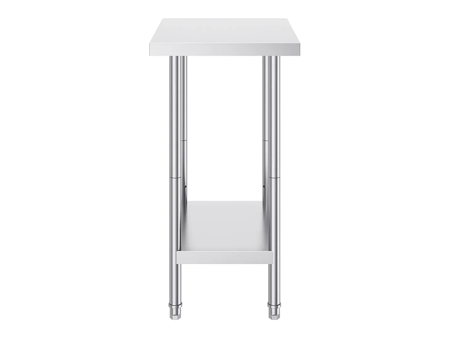 Mesa de Trabajo de Acero Inoxidable SucceBuy, 61 x 45,7 x 86,4 cm, Estación de Trabajo Comercial para Alimentos