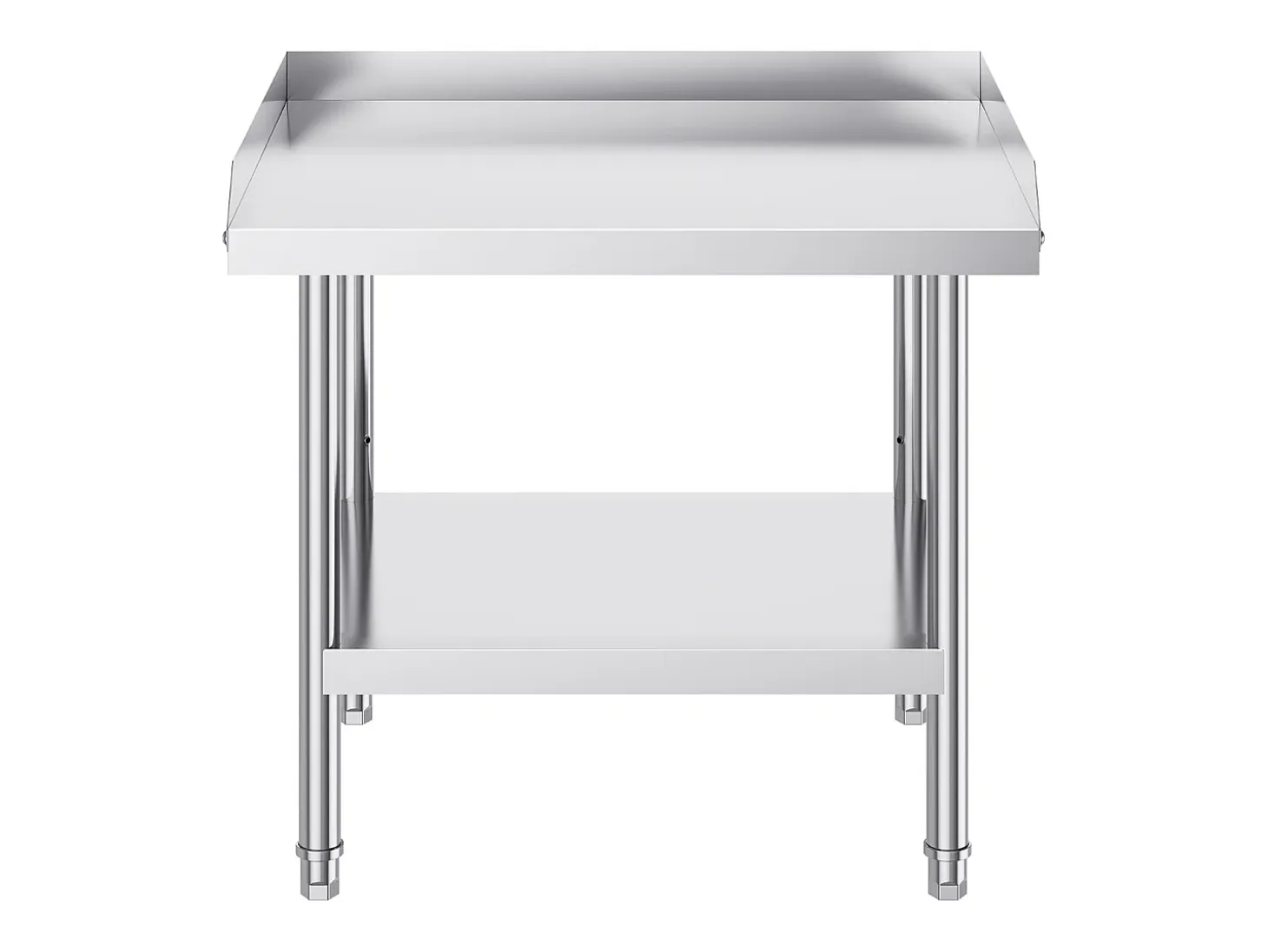 Mesa de Trabajo de Acero Inoxidable SucceBuy, 610 x 711 x 660 mm, Mesa de Preparación de Alimentos Comercial para Restaurante