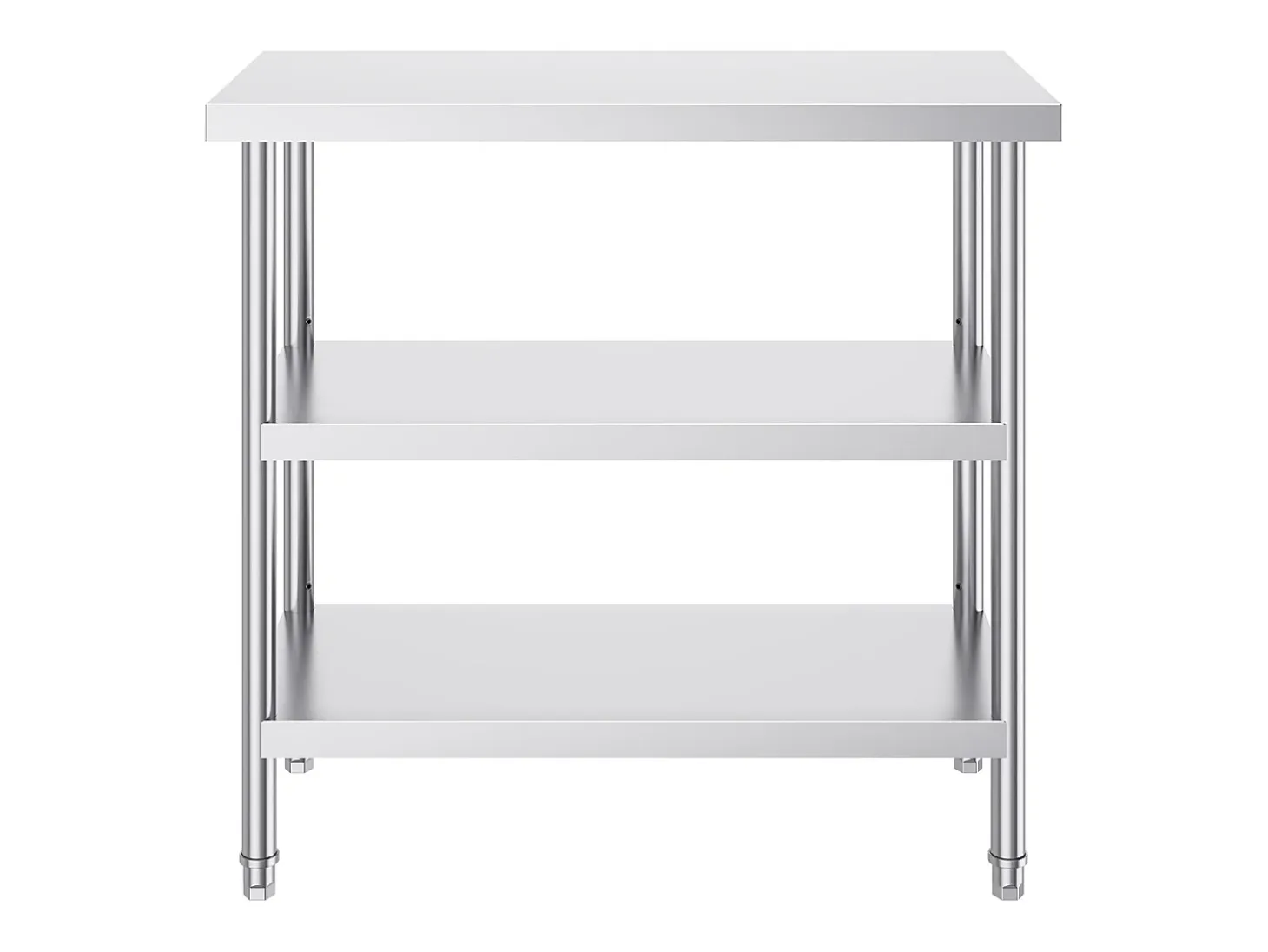 Mesa de Trabajo SucceBuy Mesa de Preparación de Alimentos de Acero Inoxidable de 45.7 x 91.4 cm, Mesa de Trabajo Comercial
