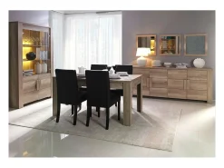 Mesa extensible 180-220 cm - Colección ROMI - roble claro