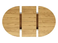 Mesa extensible 118-158 x 118 cm para 6 personas - Natural claro