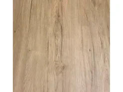 Mesa extensible cuadrada pequeña en madera blanca y roble natural de 90 a 246 cm Nako-Soporte 4 pies