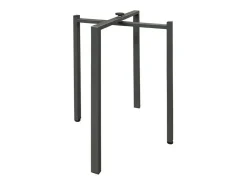 Mesa extensible cuadrada pequeña 90x90/246 cm Flavio-Color Marrón