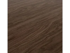 Mesa extensible de 6 a 10 plazas L 120 a 224 cm madera oscura y estructura de metal antracita Bidy