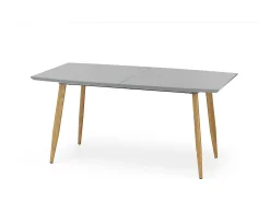 Mesa extensible de diseño 160cm x 200cm lacada gris Scotia