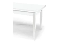 Mesa extensible de madera blanca 120x80 - 200x80 cm - SANTA CROCE