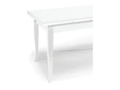 Mesa extensible de madera blanca 120x80 - 200x80 cm - SANTA CROCE