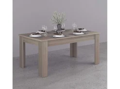 Mesa extensible de madera de olmo 140-190 x 90 cm comedor Helmi