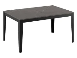 Mesa extensible grande (156/316 x 90 cm) en melamina negra