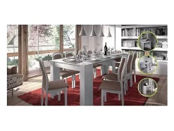 Mesa Extensible Lexa - Blanco