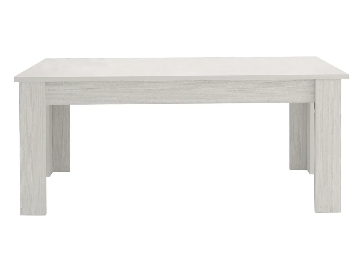 Mesa extensible madera blanca 140-190 x 90 cm salón comedor Jesi Hout