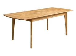 Mesa extensible Marzo de madera maciza de roble de 160 a 210 cm