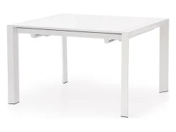 Mesa extensible MDF lacada blanca con patas blancas 130/250×80 cm