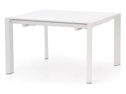 Mesa extensible MDF lacada blanca con patas blancas 130/250×80 cm