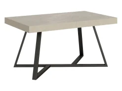 Mesa extensible 160/264x90 cm Booster cachemira patas antracita
