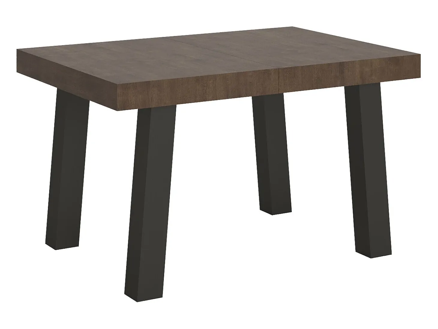 Mesa extensible 90x120/224 cm Bridge Nogal estructura Antracita