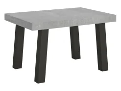 Mesa extensible 90x120/380 cm Bridge Cemento patas Antracita
