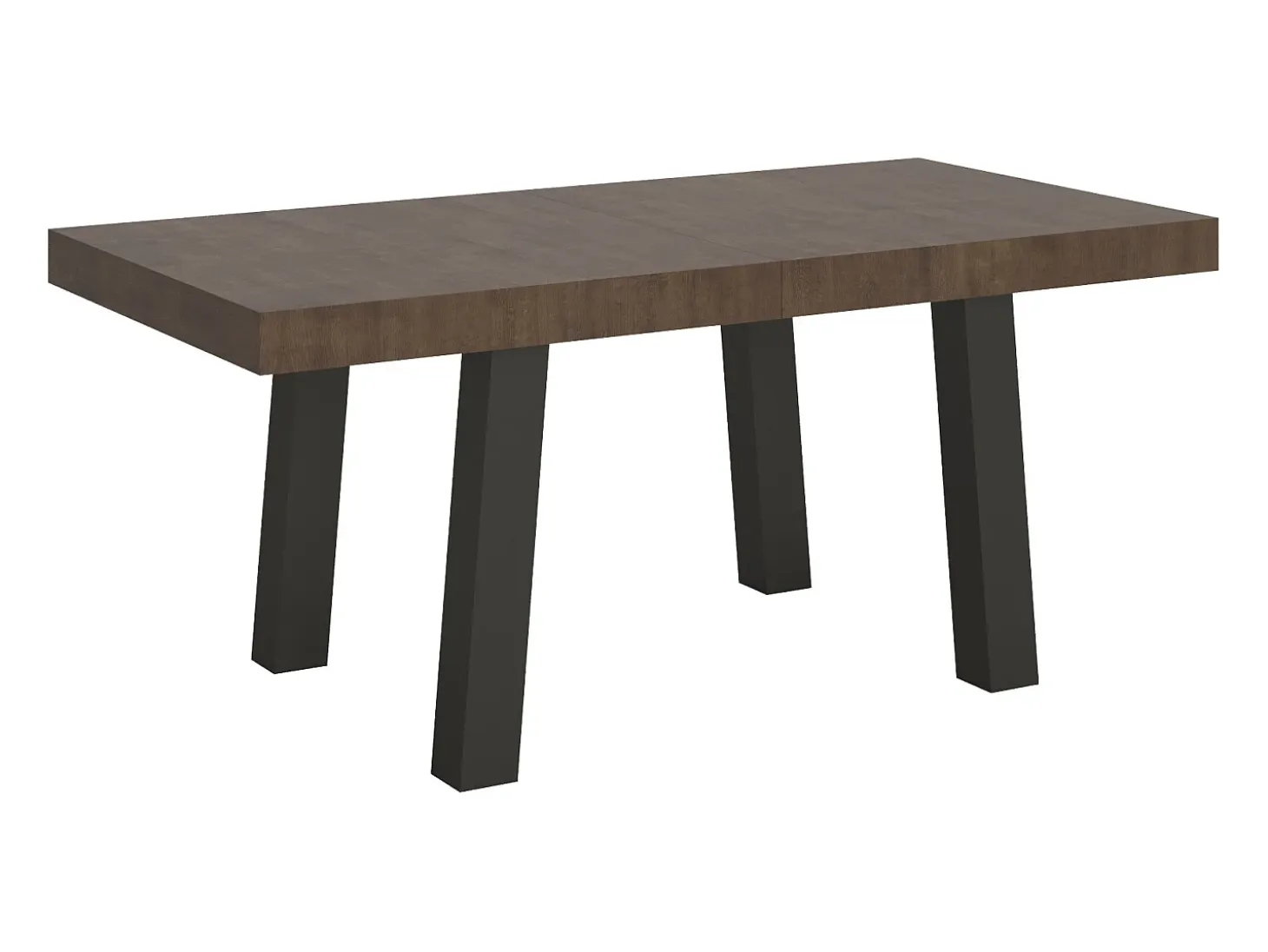 Mesa extensible 90x200/304 cm Bridge Nogal estructura Antracita