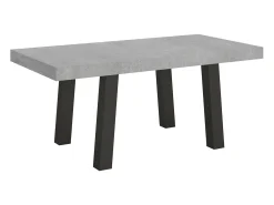 Mesa extensible 90x180/440 cm Bridge Cemento estructura Antracita