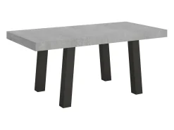 Mesa extensible 90x180/284 cm Bridge Cemento estructura Antracita