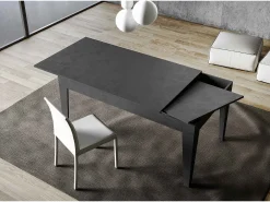 Mesa extensible 90x120/180 cm Cico Antracita Espatulado