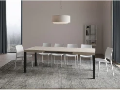 Mesa extensible 120/224x90 cm Everyday cachemira patas antracita