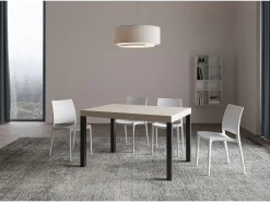 Mesa extensible 120/224x90 cm Everyday cachemira patas antracita