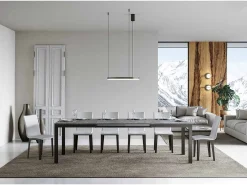 Mesa extensible 180/440x90 cm Everyday Evolution cemento estructura et patas antracita