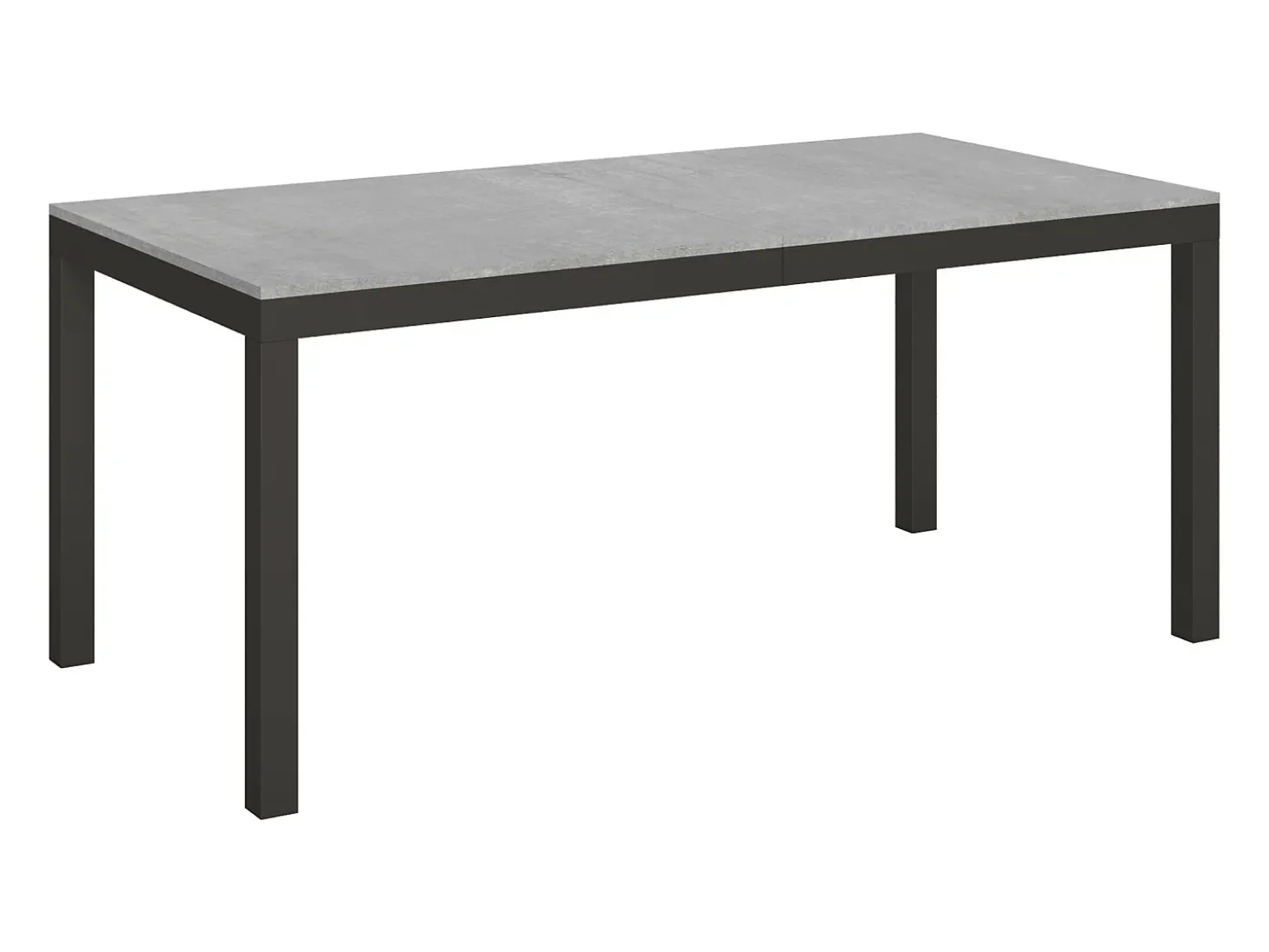 Mesa extensible 180/440x90 cm Everyday Evolution cemento estructura et patas antracita