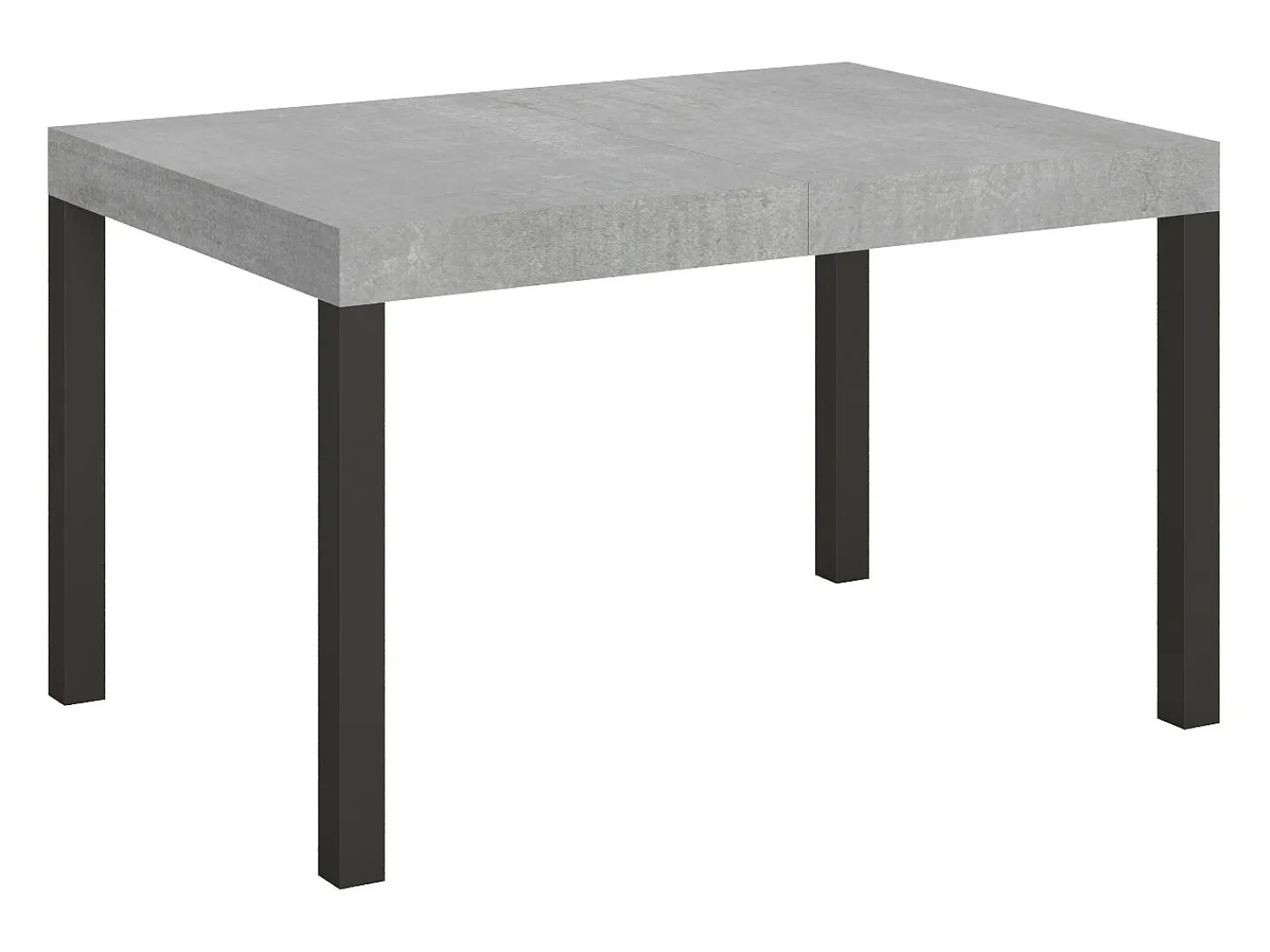 Mesa extensible 140/400x90 cm Everyday cemento patas antracita
