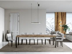 Mesa extensible 180/284x90 cm Everyday Premium roble natural patas antracita