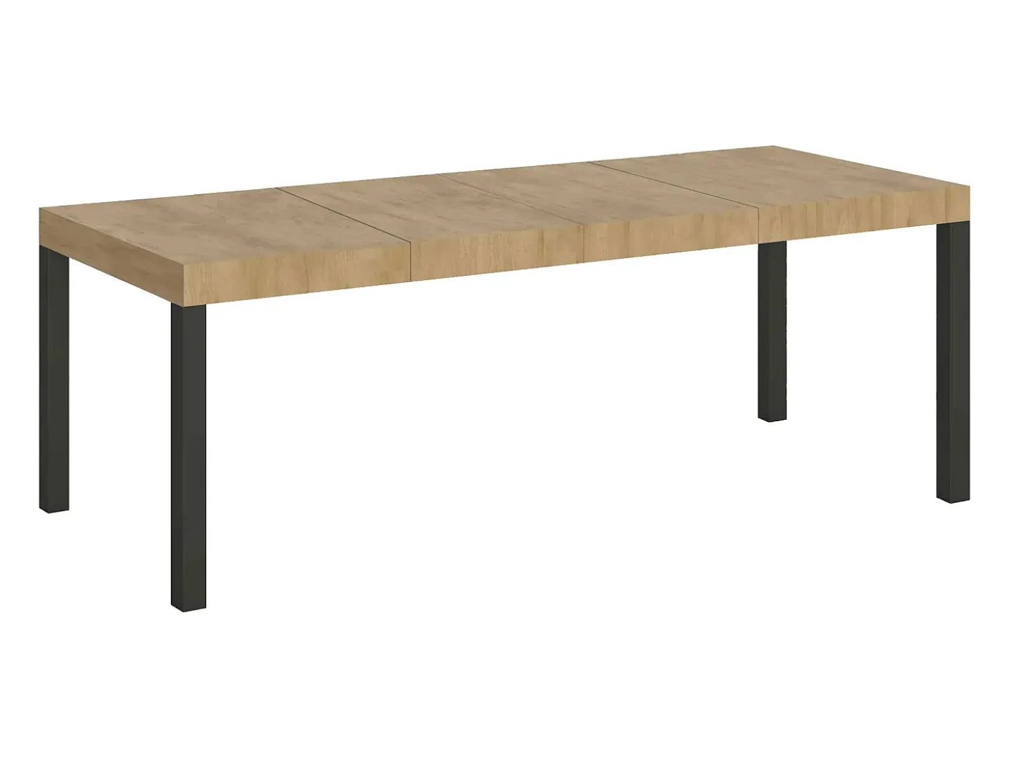Mesa extensible 180/284x90 cm Everyday Premium roble natural patas antracita