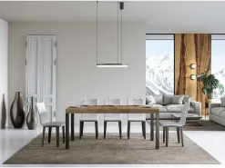 Mesa extensible 180/284x90 cm Everyday Premium roble natural patas antracita