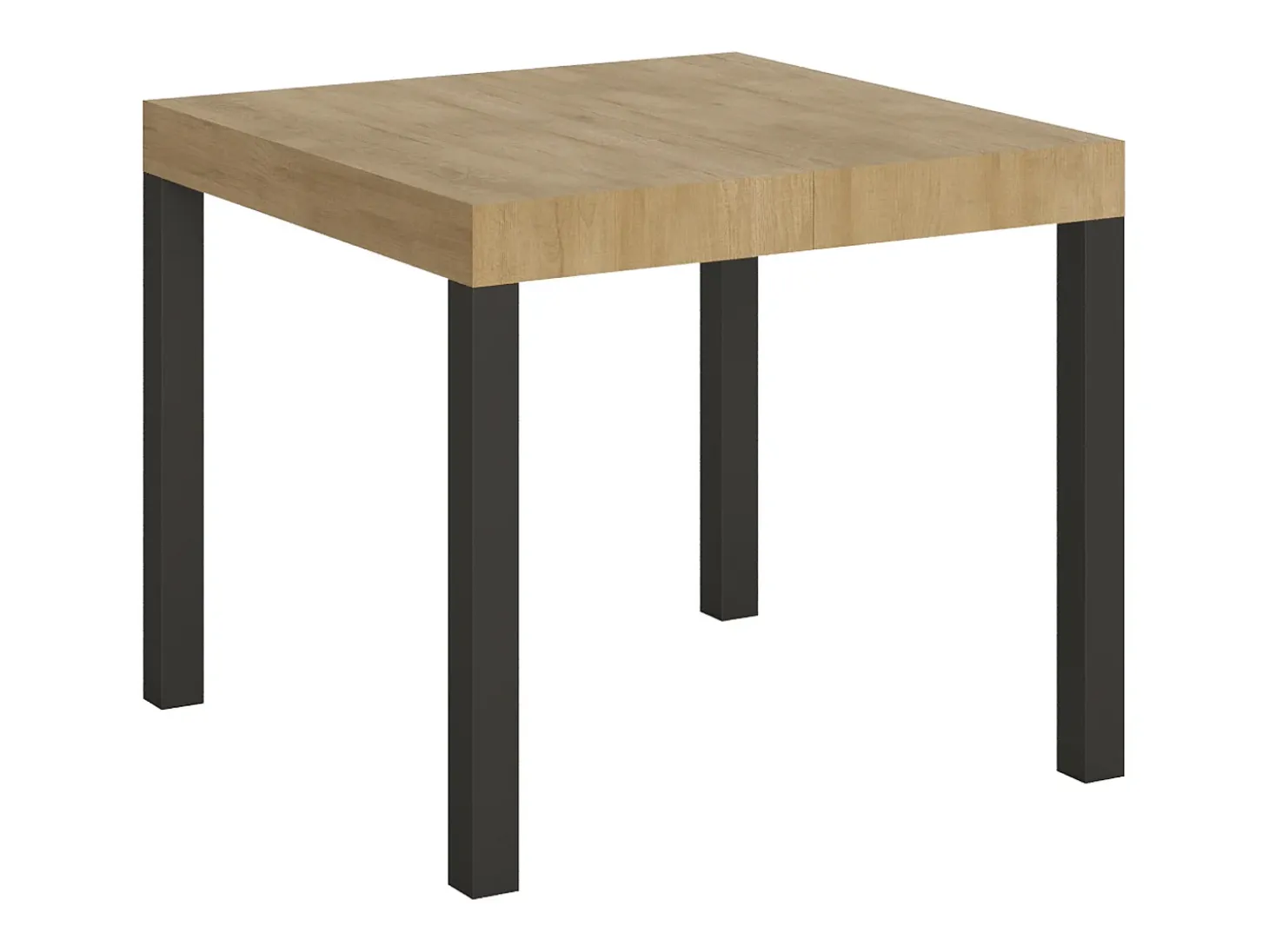 Mesa extensible 90/246x90 cm Everyday roble natural patas antracita