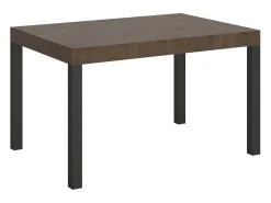Mesa extensible 140/400x90 cm Everyday nogal patas antracita