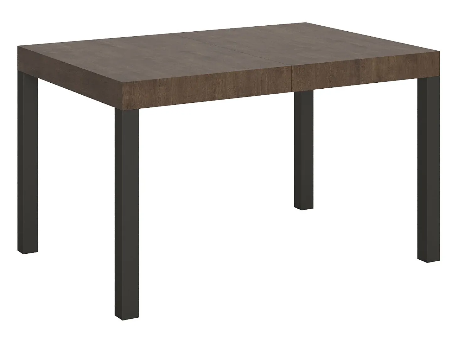 Mesa extensible 140/400x90 cm Everyday nogal patas antracita