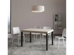 Mesa extensible 140/400x90 cm Everyday cachemira patas antracita